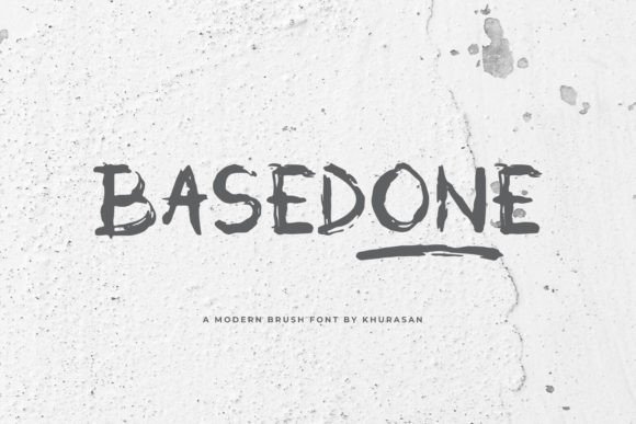 Basedone: A Modern Brush Font for Handmade Product Design