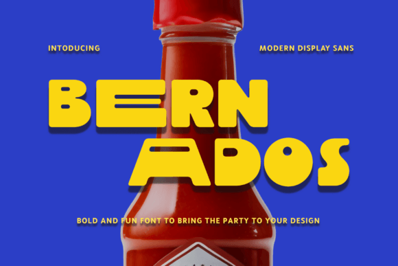 Bernados: A Bold Display Sans Serif Font for Small Business Branding