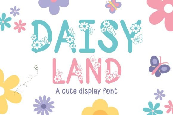 Daisy Land Font: A Playful Display Typeface for Web Design