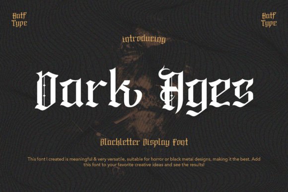 Dark Ages: A Blackletter Font That Transforms Your Brand