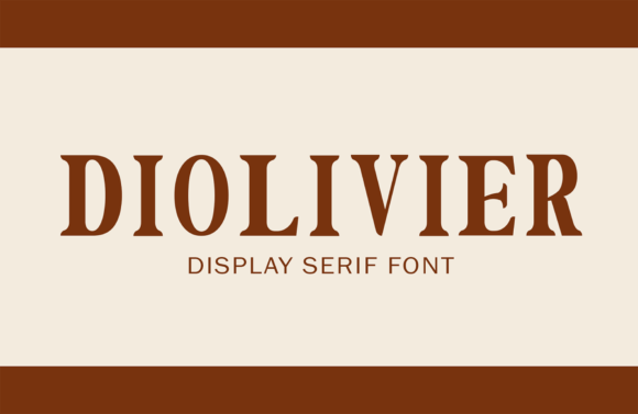 Diolivier: A Display Serif Font for Web Designers