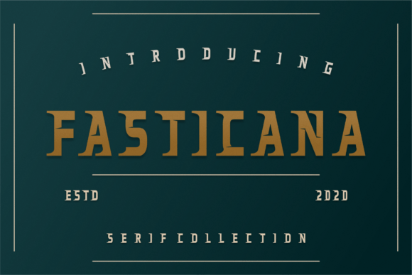 Fasticana: A Modern Serif Display Font for Bold Branding