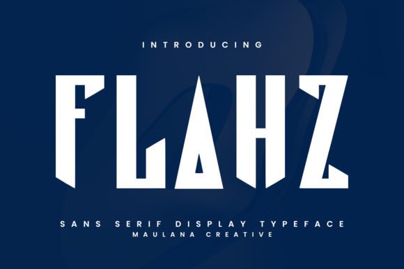 Flahz: A Playful Sans Serif Font for Handmade Products