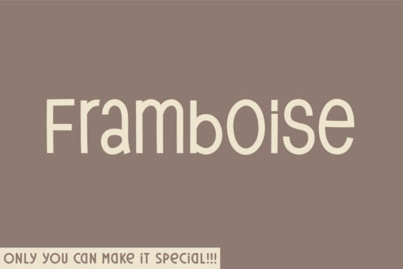 Framboise: A Display Font That Brings Elegant Sans-Serif Character to Branding Projects
