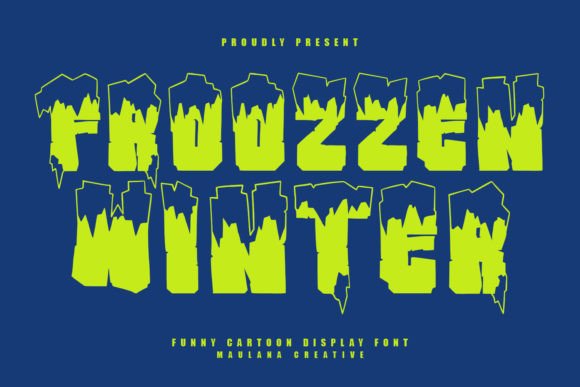 Froozzen Winter: A Handmade Display Font for Crafters