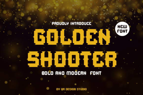 Golden Shooter Font: Decorative Typeface for Modern Branding