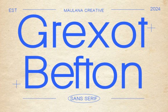 Grexot Befton: A Modern Sans Serif Font for Crafters and Product Creators