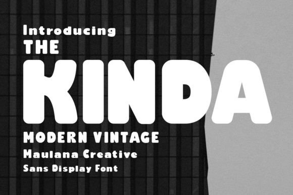 Kinda Font: A Bold Sans Serif Display Typeface for Editorial Design