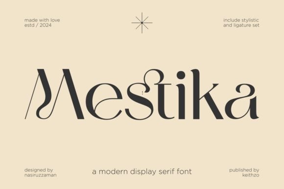 Mestika: A Serif Display Typeface Built for Modern Brand Content