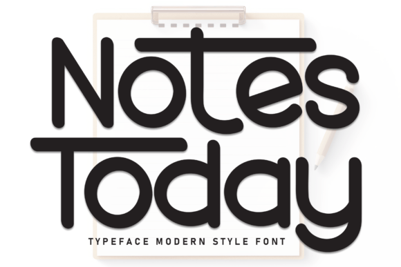 Notes Today: A Playful Script Font for Digital Design