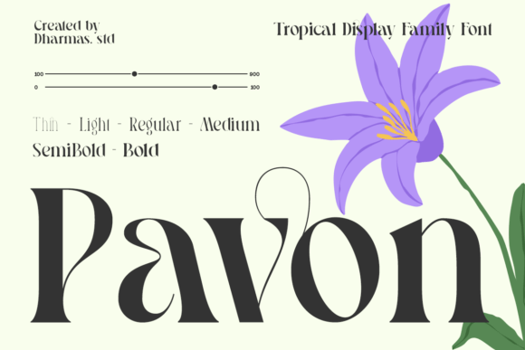 Pavon: A Serif Font with Art Nouveau Soul for Modern Branding