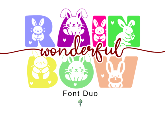 Rainbow Wonderful: A Hybrid Decorative Font for Bold Branding