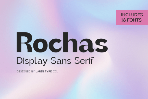 Rochas: A Sans Serif Display Font for Handmade Labels and Packaging