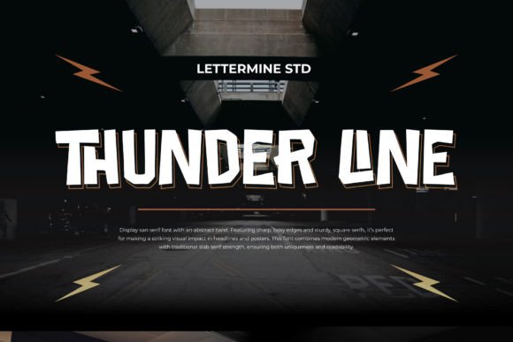 Thunder Line: A Display Sans Serif Font for Editorial Storytelling