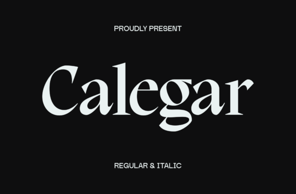 Why Calegar Is the Serif Display Font Your Branding Project Needs