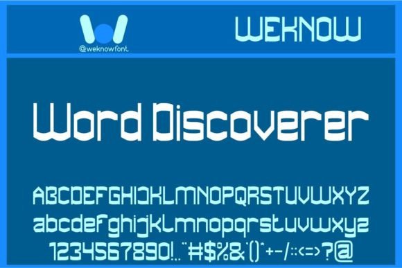 Word Discoverer: A Clean Sans Serif Font for Small Business Branding