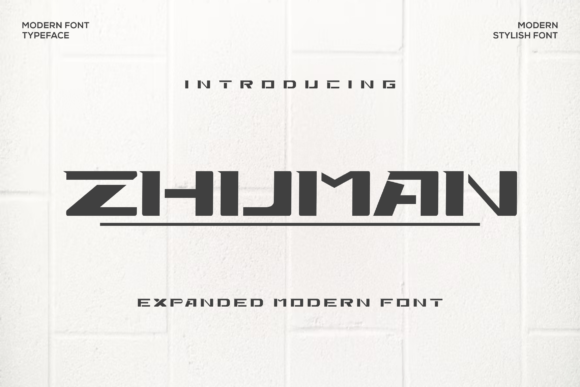 Zhuman Font for Crafters and Product Creators